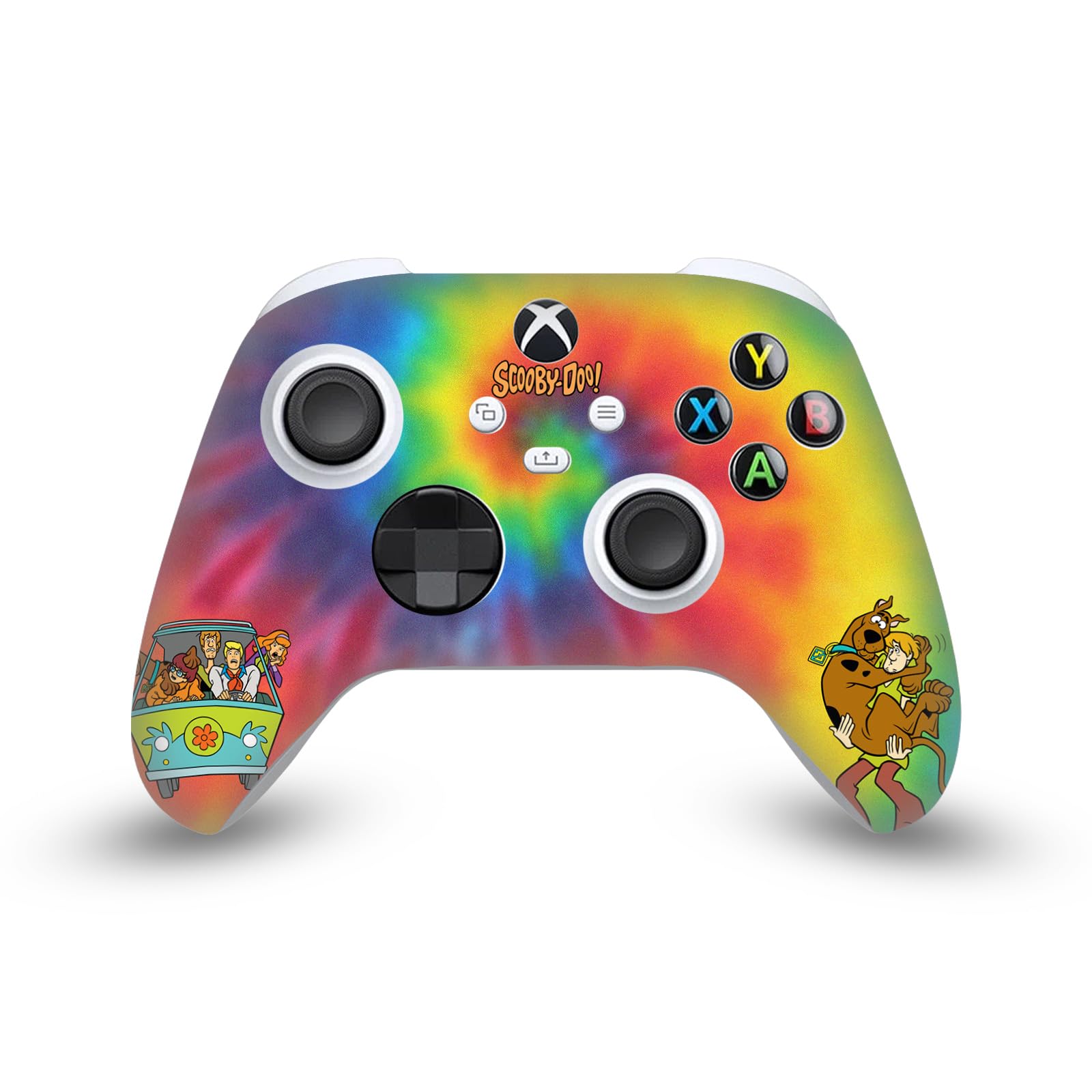 Head Case Designs Officially Licensed Scooby-Doo Tie Dye Graphics Vinyl Sticker Gaming Skin Decal Cover Compatible With Xbox Series X/S Controller