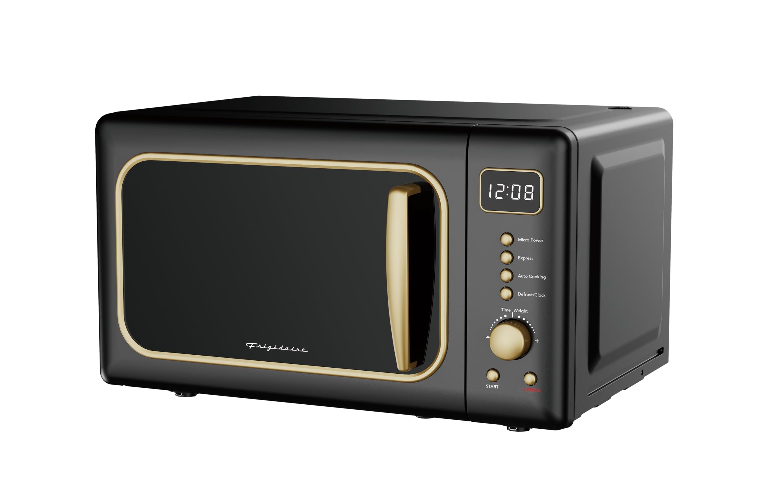 FRIGIDAIRE EMW788RETRO 0.7 cu. ft. Retro Microwave, Black-Gold