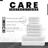 GC Gaveno Cavalia Towels Bale Set 10 Pc 100% Egyptian Cotton White view 4