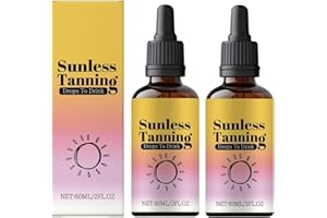 Sunless Tanning Drops to Drink, Promotes Skin Health and Pigmentation, Nourishing And Moisturizing (2PCS)