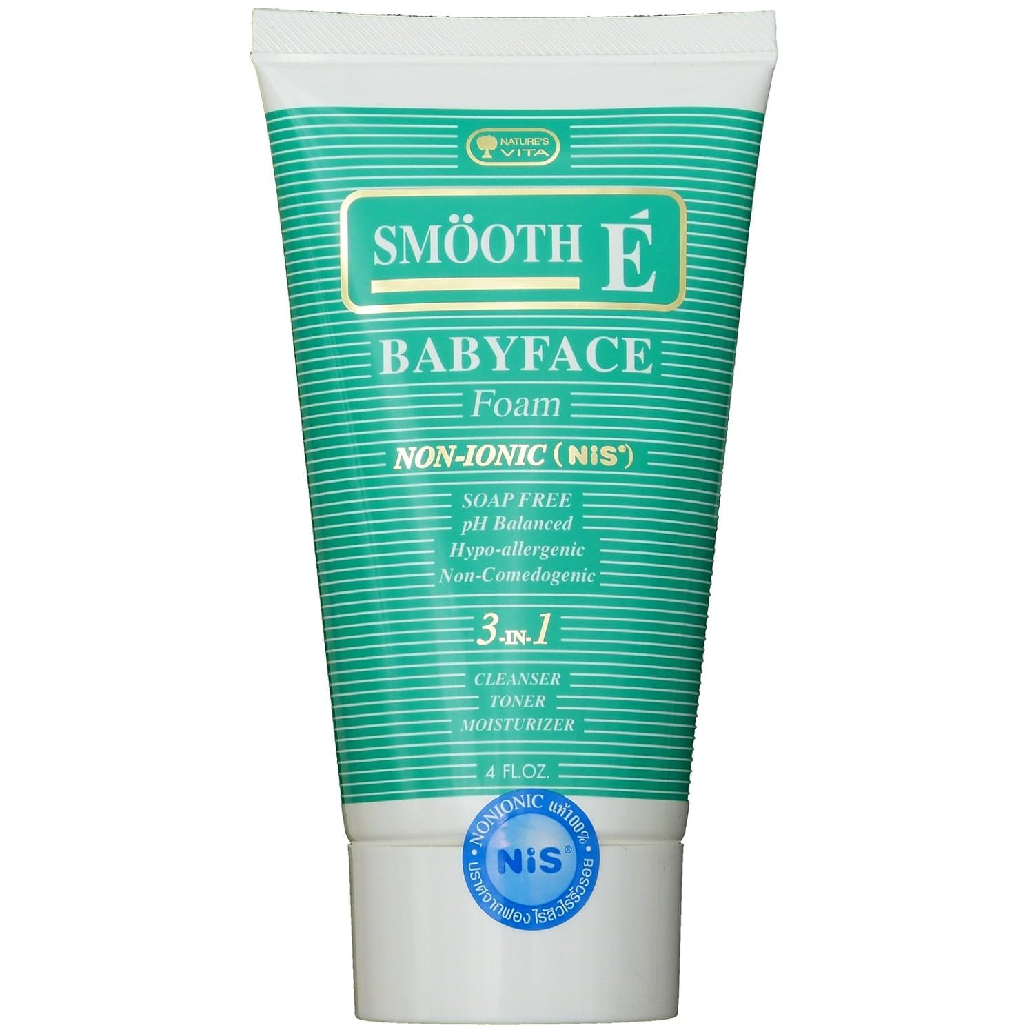 Smooth E Babyface Foam Non-ionic Facial Cleanser 4.0 Fl Oz by Smooth E
