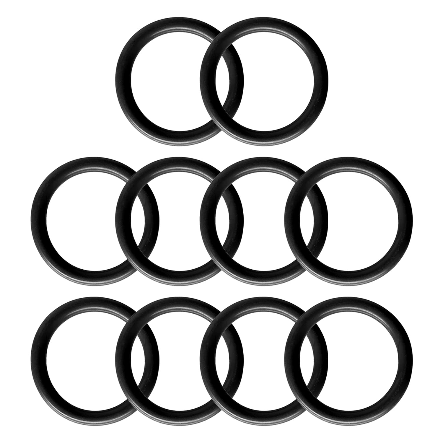 Othmro 10 Pcs Rubber O-Rings, Nitrile Rubber Washers Seal O Rings 39mm OD 31mm ID 4mm Width, Sealing Gasket for Taps, Plumbing