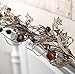 Factory Direct Craft Silver Glittered Artificial Holly, Rusted Jingle Bell and Pip Berry Garland for Holiday and Home Decor