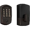 SCHLAGE BE489WB GRW 716 Encode WiFi Deadbolt Smart Lock, Keyless Entry Touchscreen Door Lock with Greenwich Trim, Aged Bronze