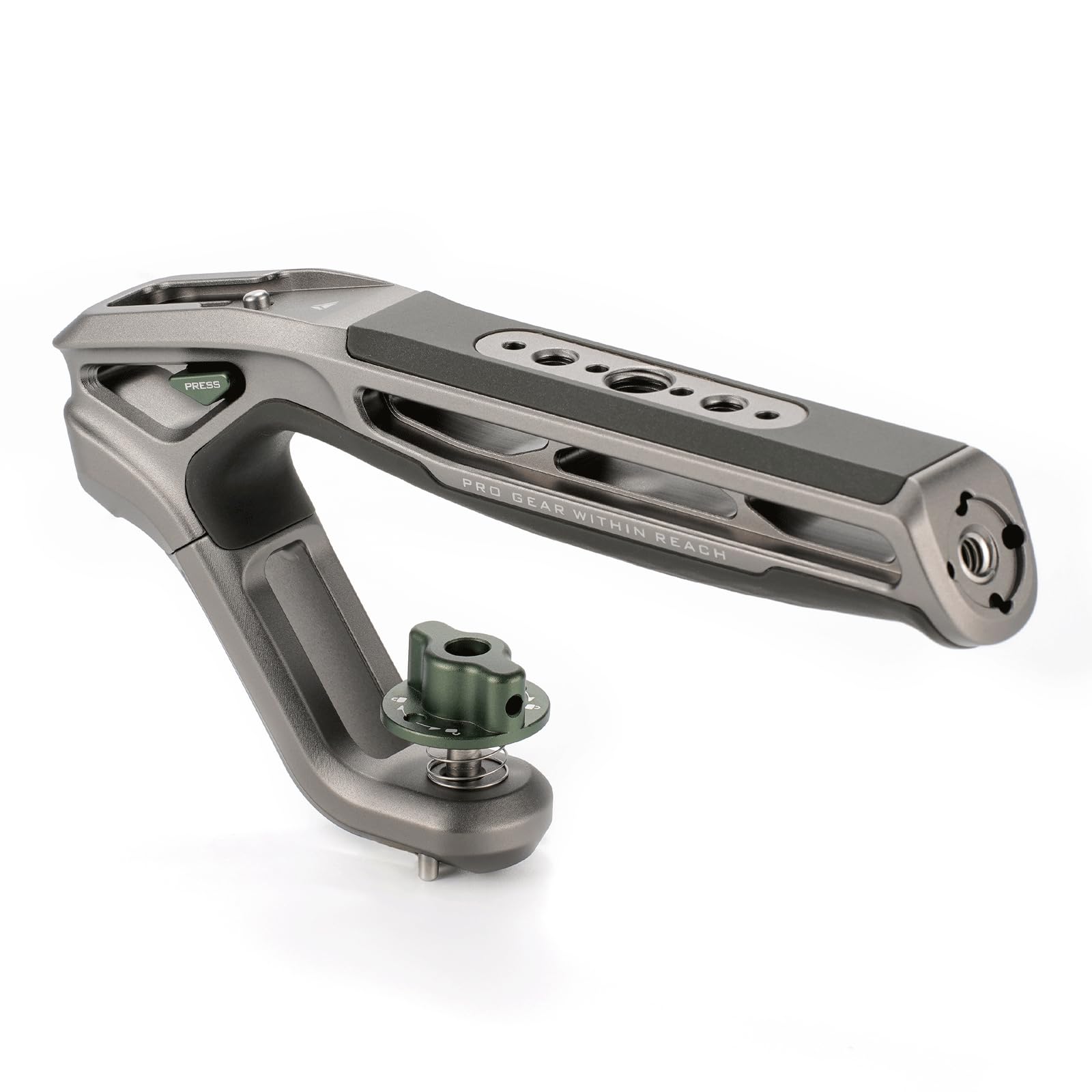 TILTA Xeno Top Handle with 1/4″-20 with Locating Pins Compatible with Camera Cages - Titanium Gray TA-XTH1-TG