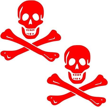 Amazon 自動vynamics Ppfs Jr03 10 Gred グロスレッドビニール Jolly Roger 海賊旗シンボルデカール Samuel ブラックsam Bellamy Edward England Skull Crossbones Crossedボーン デザイン Matchingペア 2 Pieceキット 9 875 By 10 Inches
