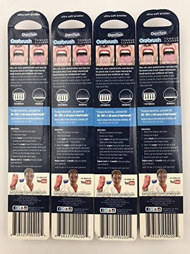 Orabrush Tongue Cleaner, 4 Count