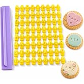 Mini Carimbo de Letras e Números para Biscoitos