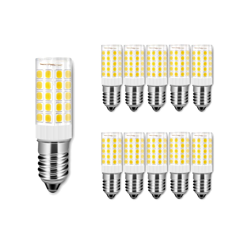 ENGEYA E14 5W LED Light Bulbs, LED Corn Bulb, SMD 2835,50W Halogen Bulbs Equivalent,E14 Small Screw Base,500Lumens/360° Beam Angle/Non-Dimmable, Warm White 3000K,10-Pack