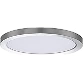 Maxim Lighting 57596WTSN Chip - 26W 1 LED Round Flush Mount-0.75 Inch Tall and 11.25 Inch Wide, Finish Color: Satin Nickel