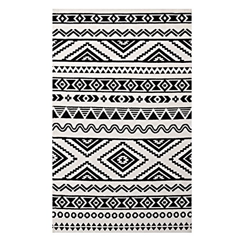 Best Black And White Geometric Carpet