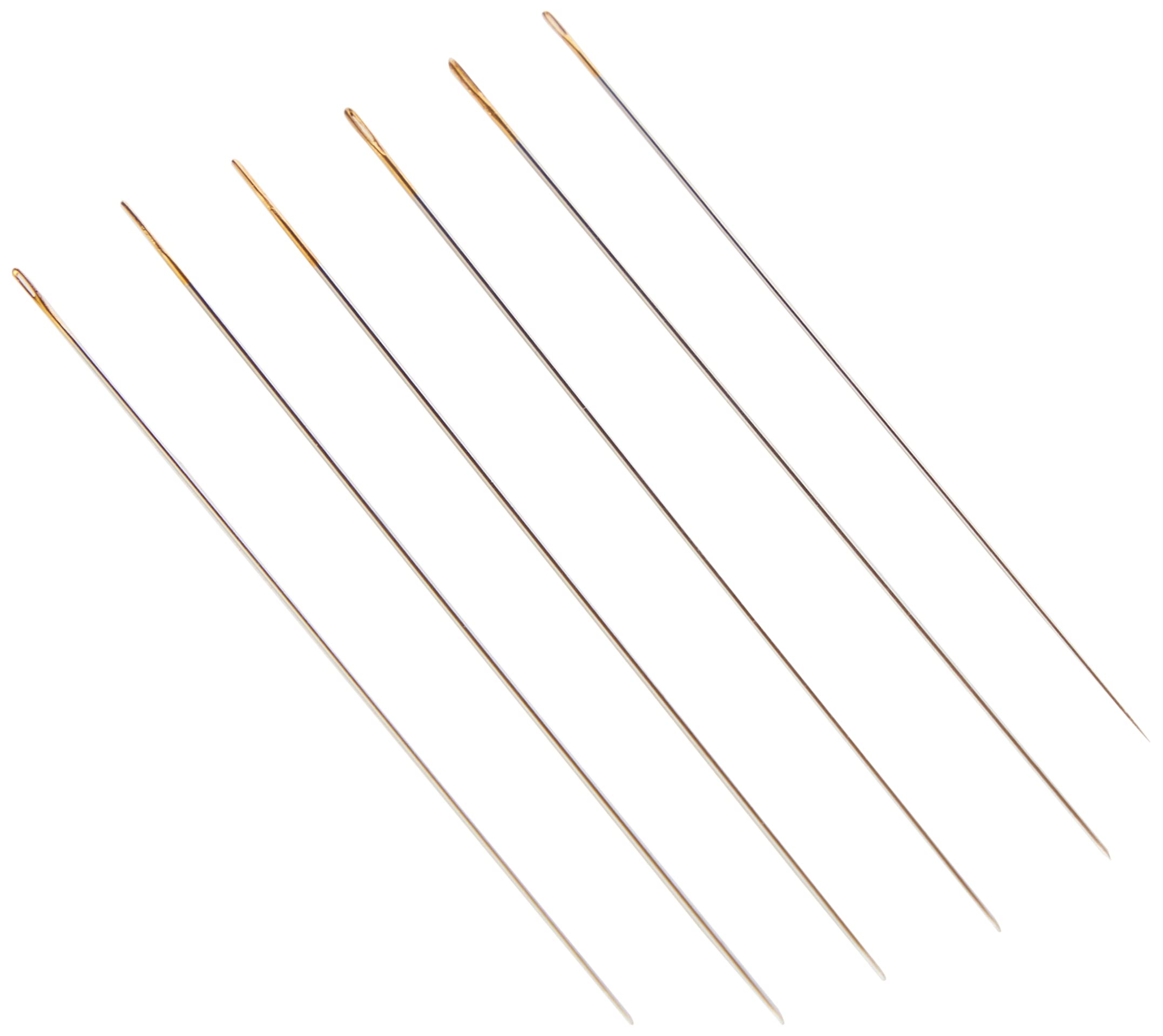 Pony Gold Eye Sewing Needles: Beading: Size 10/12