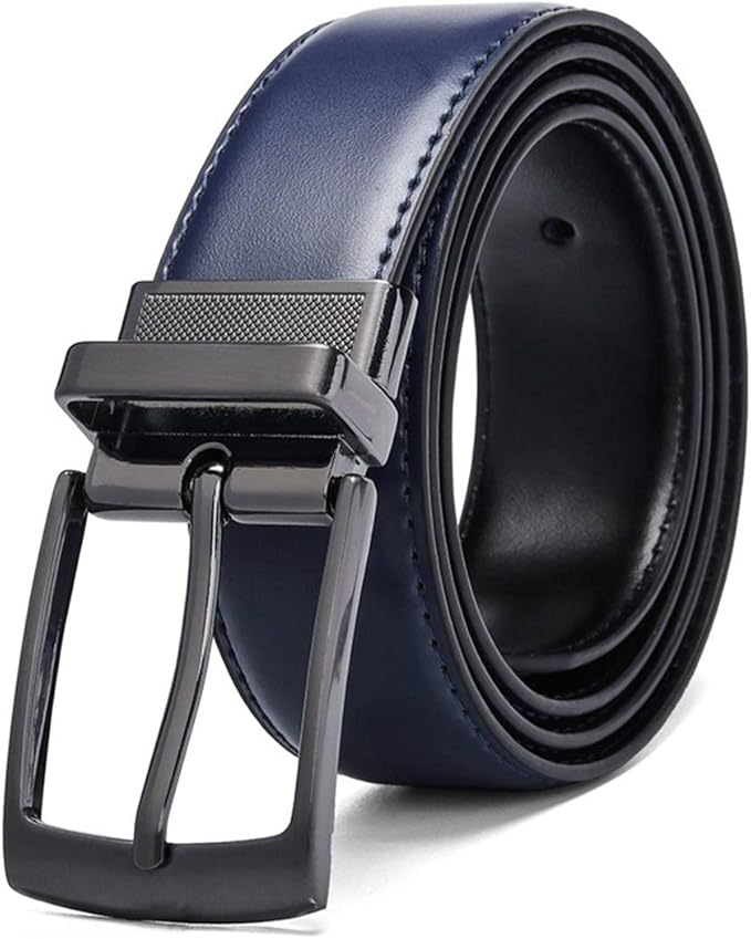Reversible Leather Belt Men Business Trouser Belt Men Leather Belts For