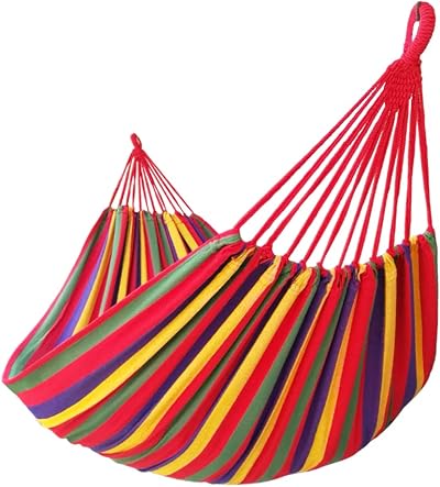GOCAN Brazilian Double Hammock 250x160cm Extra Large Rainbow 500lb
