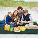 Portable Pocket Blanket Tarp Ground Sheet - 74X55 Inch, Built-in Pocket, Lightweight, Compact, Water-Resistant KAMUI | Ideal for Picnic, Festival, Park, Hiking, Camp, Travel, Outdoor, Hunting (Green)