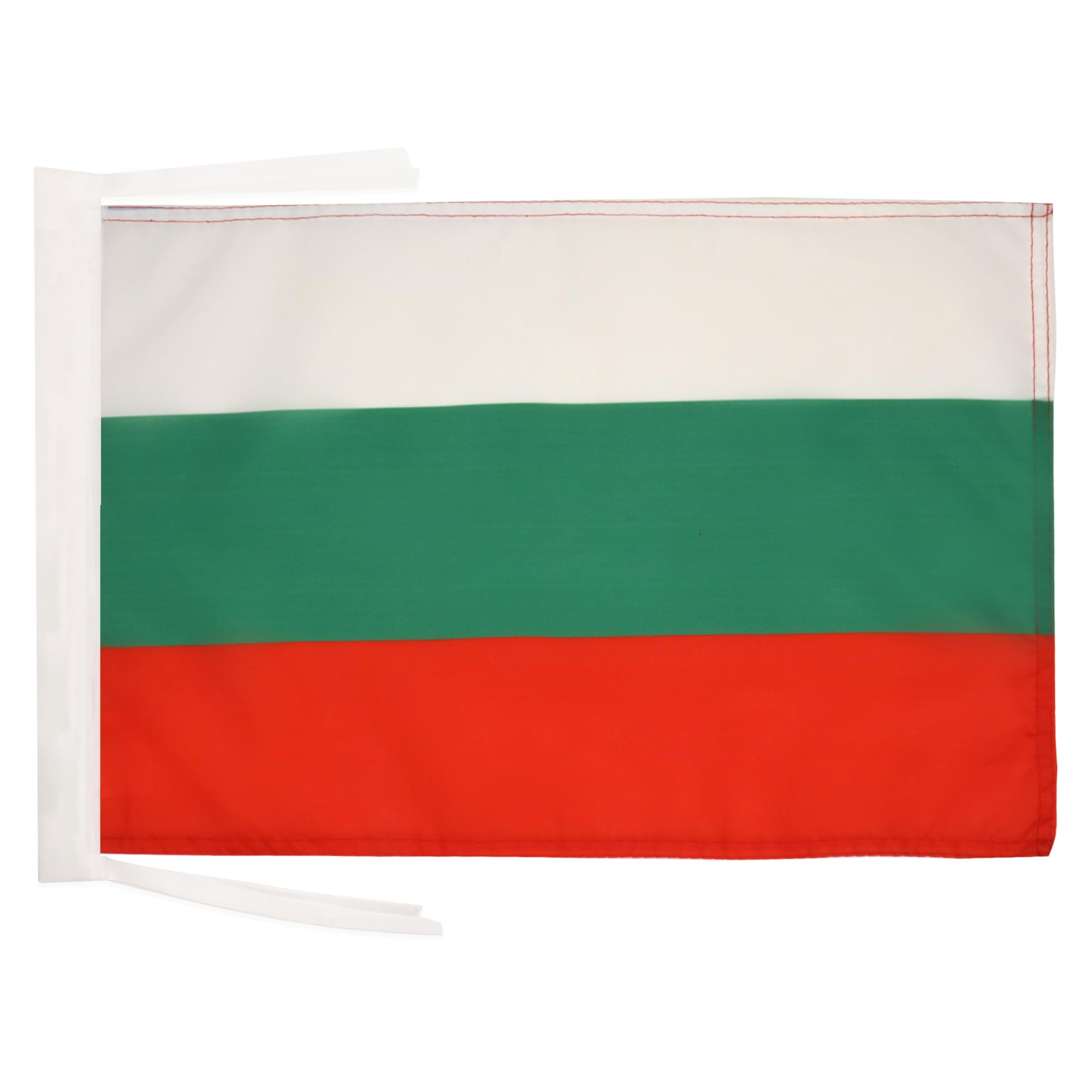 AZ FLAG - Bulgaria Flag - 18'' x 12'' - 100% Polyester Bulgarian Small Banner with Two Cords - Fade Resistant - Vivid Colors - 18x12 in - 45x30 Cm — image 1