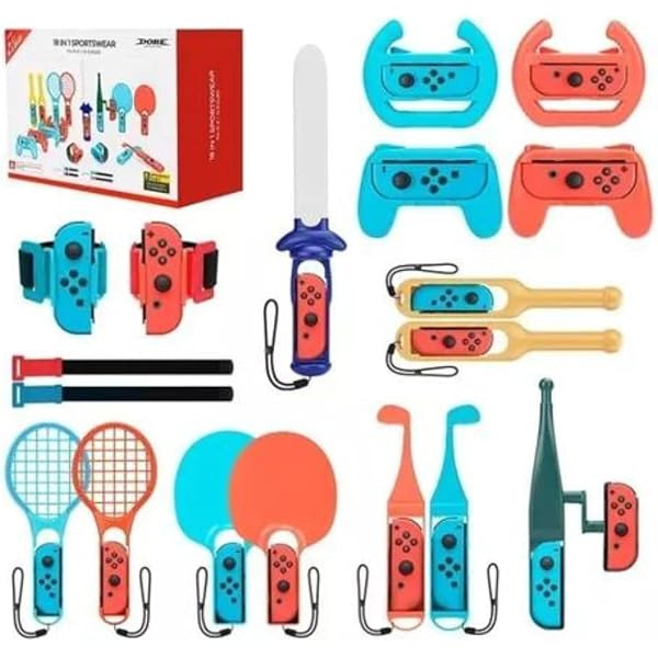 Kit Acessórios Para Nintendo Switch 20 em 1 - Carregador Volante