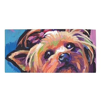 Amazon Com Adorable Yorkie Dog Super Absorbent Bath Hair Towel