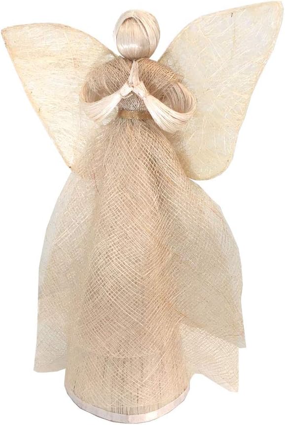 Tree Toppers - Taraluna - Fair Trade, Organic, Green & Ethical Gifts Heavenly Abaca Angel Ornament, Decoration or Tree Topper