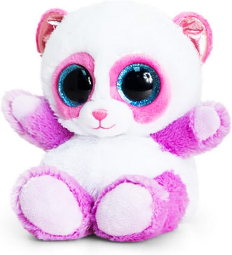 Keel Toys Animotsu Panda Soft Plush Toy (One Size) (Pink/Lilac): Amazon