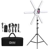 GVM Great Video Maker 600S LED Ring Light, 90W Dimmable Led Video Light Kit with Detachable Light Bars, Photography Lighting Led Video Lighting Kit for Live Broadcast, YouTube, CRI 97+ 3200K-5600K