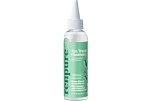 Renpure Tea Tree & Rosemary Scalp Serum, Plant-Based - Refreshing & Rebalancing - For Moisturized, Soft Hair - All Hair Types - Tea Tree Leaf Oil, Rosemary Leaf Extract - 4 Fl Oz