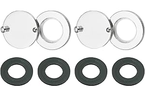 PATIKIL 5/8" Peephole Cover,Rotating Door Viewer Peephole Privacy Cover with Self-Adhesive Tool for Home Apartment Hotel Secu