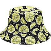 Quanhaigou Reversible Printed Bucket Hat,Summer Beach Outdoor Cap