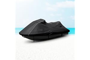 BIGACOVER Waterproof Jet Ski Cover for Sea-doo 2010-2025 GTX,RXT,RTX-X,GTX LTD, 600D Oxford UV-Proof Jetski Covers, Trailerable Jetski Cover with Air Vents, Reflective Strips