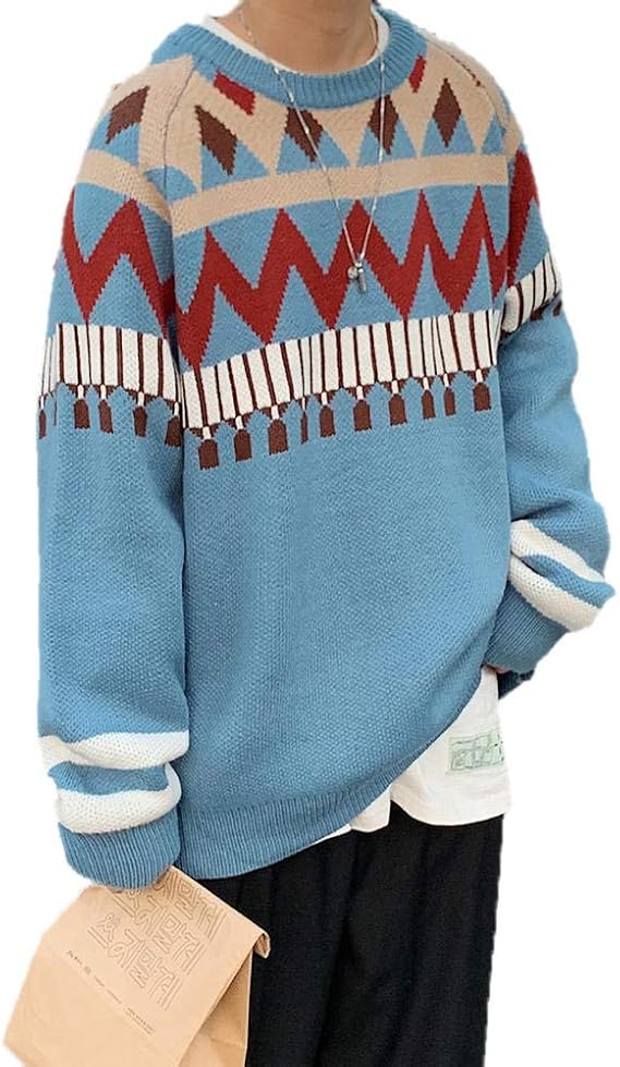 Amazon Twinstar セーター メンズ 冬服 模様入り 厚手 カジュアル シンプル ゆったり 長袖 ニットセーター セーター 暖かい 防寒 春秋冬 2色 M Xl展開 セーター 通販