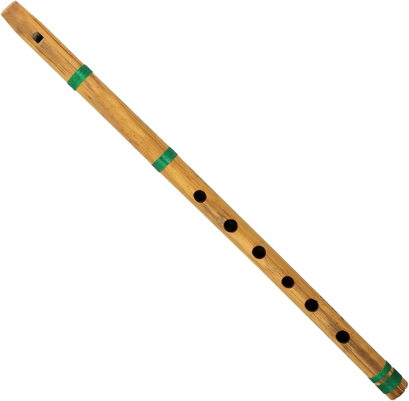 SG Musical concert A scale 39cm six holes finest indian bansuri, bamboo fipple flute