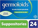 Germoloids Haemorrhoid Suppositories 55 g 24 Count Triple Action with view 2