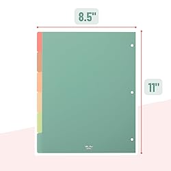 Mr. Pen- Binder Dividers with Tabs, Pack of 2 Sets