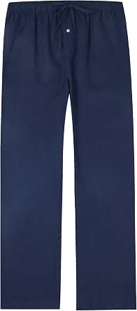 Amazon.com: Noble Mount 100% lino, pantalones de pijama para hombre para  verano : Ropa, Zapatos y Joyería