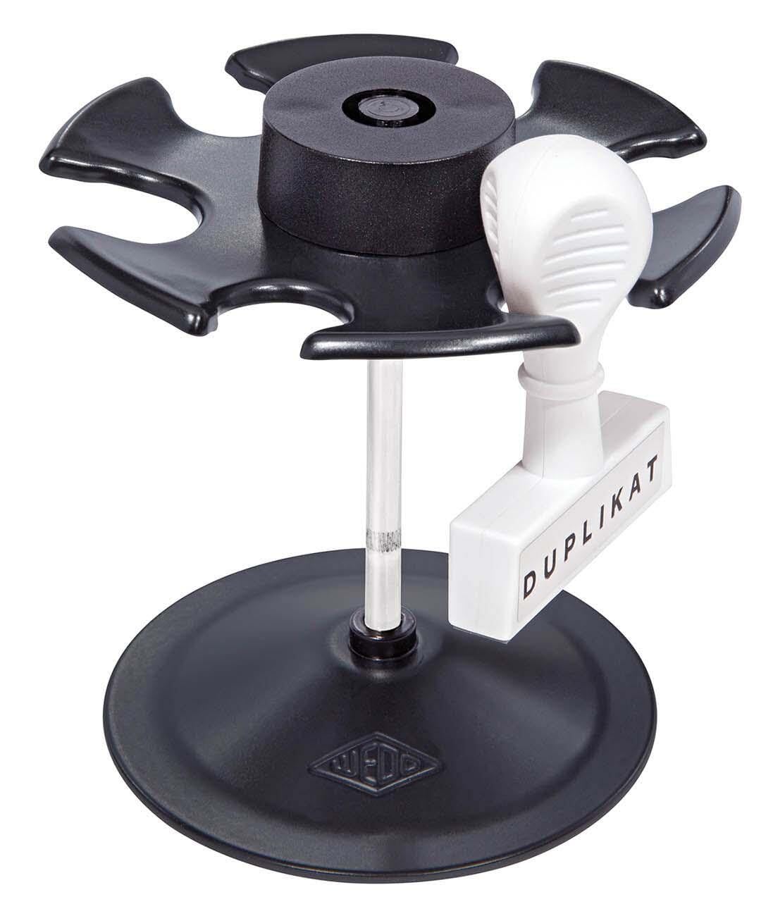 Wedo 0646 – Stamp Holder with 6 Compartments – Round Noir Black