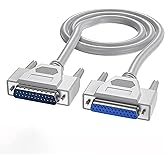 AoQhir DB25 25 Pin Serial Port Cable Male/Female RS232 1.5m