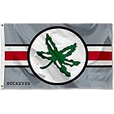 College Flags & Banners Co. Ohio State Buckeyes Buckeye Leaf 3x5 Banner Flag
