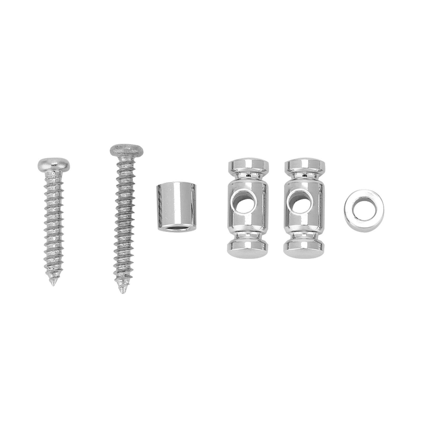 2 Pcs Guitar String Retainer Roller String Tree Retainer with Screw Accessory Guitar Flat Wavy Str-at String Guides Tree Retainer for Electric Guitar Bass Parts (Pack of 4)