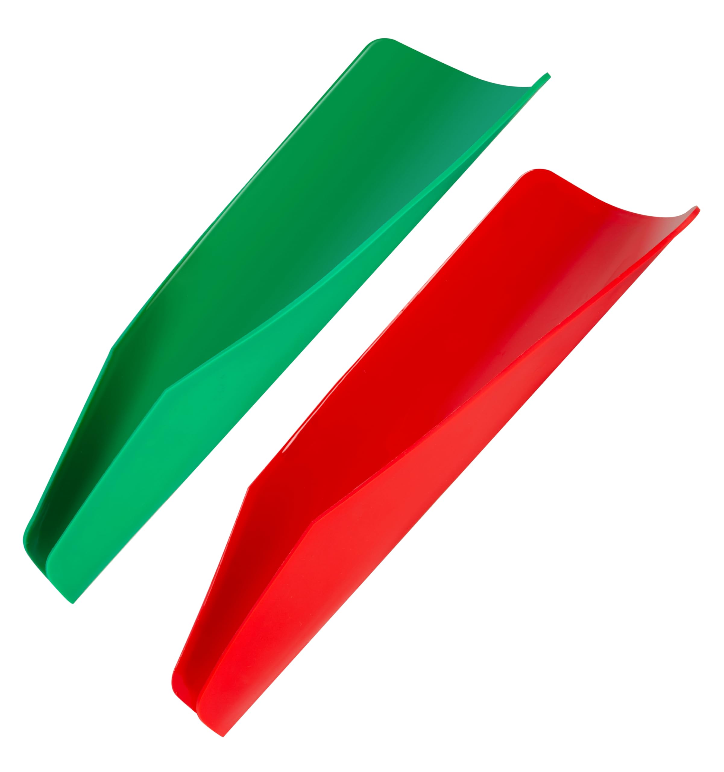 Photo 1 of 2pk Terbold Flexible Draining Tool | Foldable Flex Oil Funnel for Automotive Use | Easy to Form Bendable Drain Tool for Car Oil Change (Red & Green)