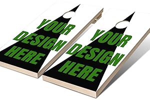Custom Cornhole Board Wraps - 2pcs Personalized Cornhole Game Graphic Decals Sticker Customized Adults Cornhole Scoreboard Wr
