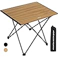 MISSION MOUNTAIN UltraPort Compact Camp Table, Outdoor Folding Table, Portable Camping Side Table, Ultralight Aluminum Beach Table, Small Camping Table with Carry Bag for Camping, Picnic