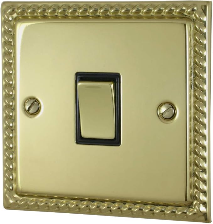 G&H Brassware MB301 2Way One Gang Polished Brass Light Switch