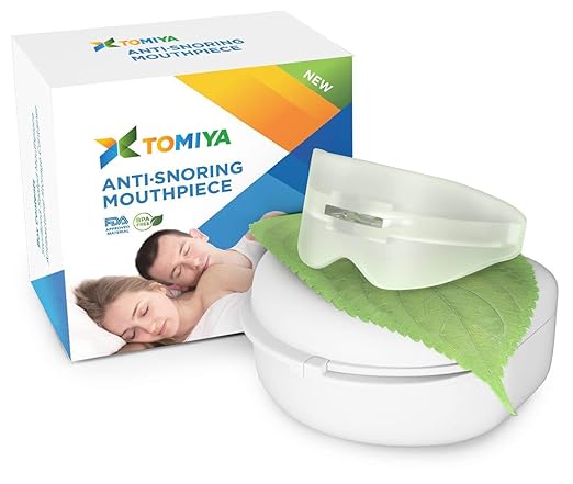 Tomiya - Best Anti Snoring Device, Snore Stopper Mouthpiece - Snoring Solution, Sleep Aid Night Mouthpiece, Quiet Nights and Better Sleep, new updated