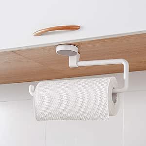 Topxingch - Dispensador de papel de cocina multiusos para cocina, toallero para baño, flexible para montaje en pared libre, soporte para toallas de ...