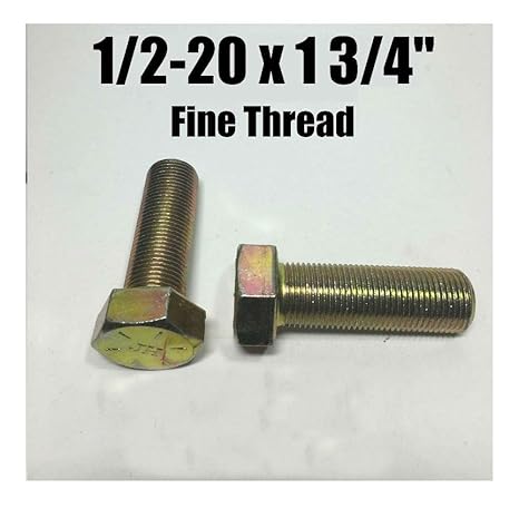 Amazoncom Qty 10 12 20 X 1 34 Hex Bolt Zinc Plated