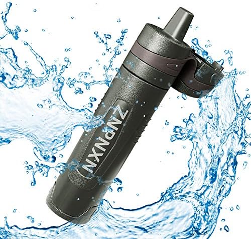 Water straw, Portable Water Filter Filtration Straw Purifier Survival Gear for Camping, Hiking
