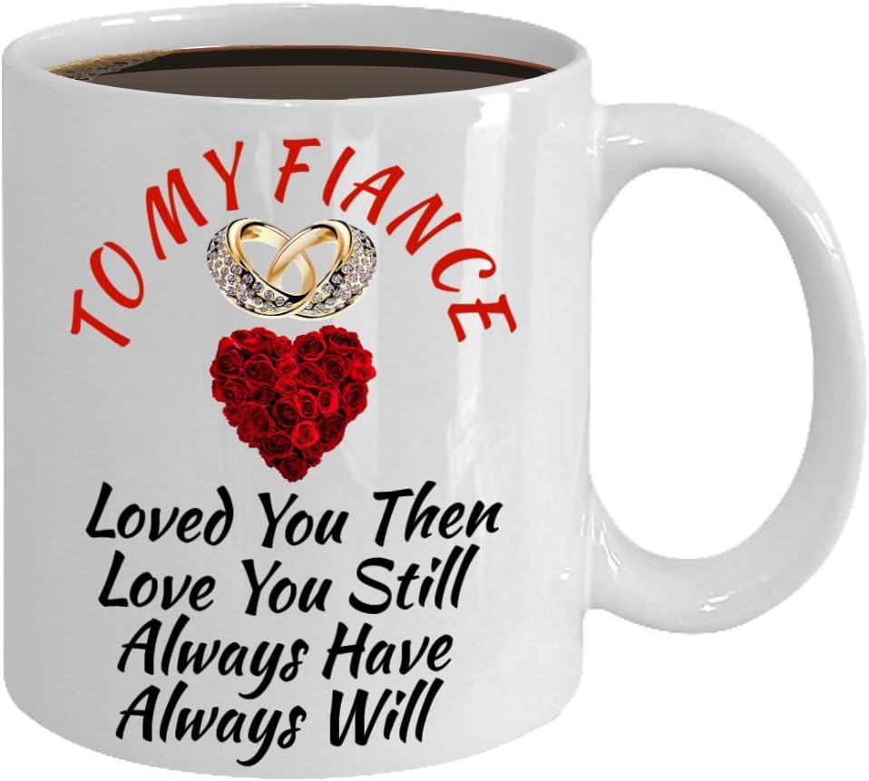 Best Gifts For Fiance Bride Groom Wedding Girlfriend Boyfriend Husband Wife Engagement Wedding Anniversary Birthday Her Him Men - Gift For Valentine's Day - Love My Fiance Color Changing Coffee Mug