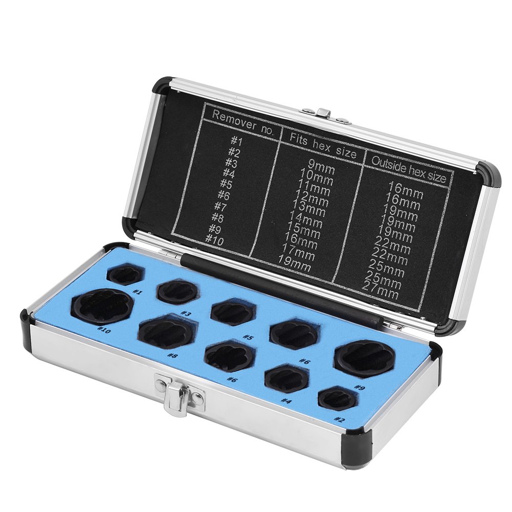 11 pieces/set 919 mm Damaged nut screw remover set, durable locking