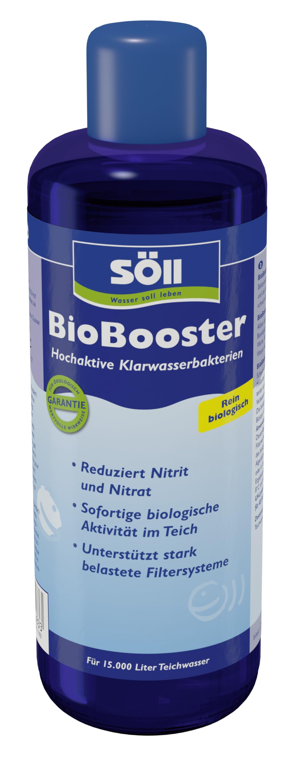 Soell BioBooster – highly active clear water bacteria removal, Increased nitrite and nitrate values