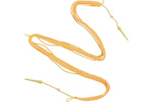 Artibetter Gold Shoulder Cord Aiguillette for Formal Dress, Reusable Yellow Braided Costume Decor with Plastic